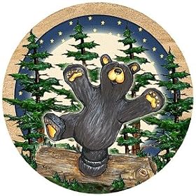 Set of Four Big Sky Full Moon Bear Coasters - Style TSBS1 by Thirstystone