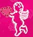 17" Lighted Valentine's Day Cupid Heart Window Silhouette Decoration