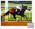 Ron Turcotte Horse Racing Autographed "Secretariat Side View" 16" x 20" Photograph (Unframed)