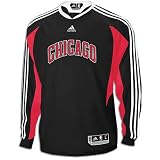 Bulls adidas NBA '09 On Court L/S Shooting Shirt - Men's