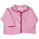Review Brora  / Tea Rose Baby Cashmere Hand Knit Cardigan 3-6 months