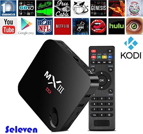 Seleven® MX3 Android TV Box Amlogic S812 Quad Core Android 4.4 1G / 8GB Fully Loaded Kodi Streaming Media Player