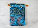 12 Silk Cell Phone, Jewelry, Coins Pouch Bag With Drawstring
