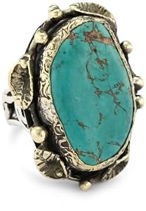 BORA One of a Kind Persian Turquoise Ring, Size 7