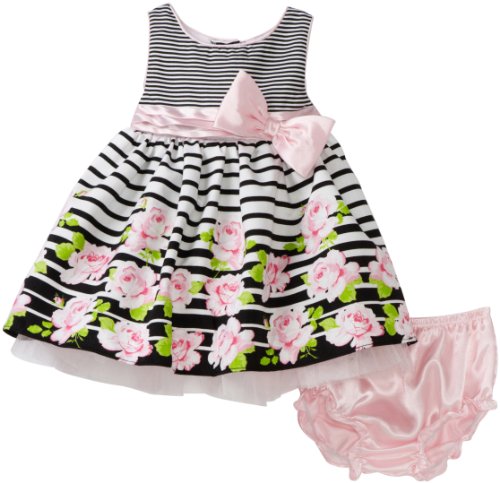 Buy Youngland Baby-girls Infant Border Two Piece Sleeveless Dress