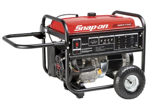 Snap-On SR5750 6,800 Watt 389cc 13 HP OHV 4 Stroke Gas Powered Portable Generator With Wheel Kit