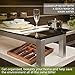 Baboon Bamboo Utensil Drawer Organizer, Adjustable Cutlery Utensil Holder, 18 x 2-Inch