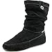 BEARPAW Women's Travel Suede, Sheepskin Snow Boot