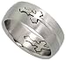 Stainless Steel 5/16 in. (8 mm) Thor's Mjollnir (Hammer), Dome Ring