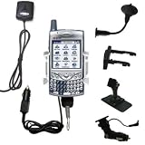 Car / Auto Multi Adapter Mount Holder GPS Navigation Kit for the Sprint Treo 650 with built in charger - Gomadic Brand