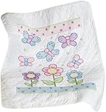 Janlynn Butterfly Baby Quilt Stamped Cross Stitch Kit