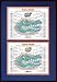 Florida Gators 2006/2007 2-Time Champs NCAA Men's Basketball Repeat National Champions Frame