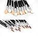 SODIAL(R)30 X Cosmetic Make Up Eye Shadow Sponge Brush Applicators Double-Ended Disposable