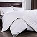 puredown Lightweight White Feather Comforter Twin Size Ultra Soft Thin Light Warmth Box Stitched Duvet Insert for Warmer Climates/Sleeper