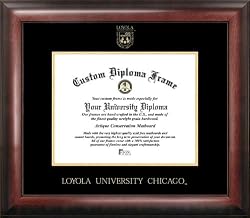 Loyola University Gold Embossed Medallion 18x14 Diploma Frame