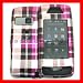 VERIZON LG VOYAGER VX10000 VX-10000 COVER CASE CHECK-PINK