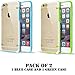 Luminous Glow in the Dark Cover Case for iPhone 6 / 6S 4.7 inch Screen (Set of 2: Blue + Green) - Perfect Fit Hard Cases For Girls And Guys - Paragon Coast