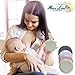 Organic Bamboo Nursing Pads (8 pads) with Laundry Bag - High Milk Absorbency to last Overnight - Wrinkle Free & Leak Proof - Soft, Hypoallergenic, Washable Breast Pads - Reusable