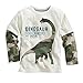 Metee Dresses Boys Kids White Long Sleeve Cotton T-Shirts Cartoon Tops Size 3 Years