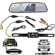 E-best Backup Camera and Monitor,4.3"-inch Waterproof Backup Camera & Rear View Monitor Reversing Parking Mirror Reverse System + LED Night Vision Cam,tft-lcd Display Built-into Mirror Assembly