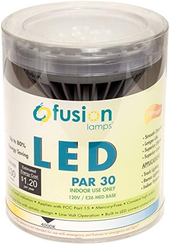 Fusion Lamps PAR30 Dimmable 10W Indoor LED Light Bulb (4000K)