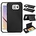 Galaxy S6 Case, Engive [TPU+PC Double Layer] Samsung Galaxy S6 Case with Card Slot (Black)
