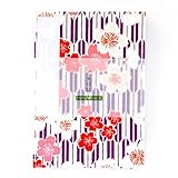 御朱印帳(納経帳)　矢絣桜(紫)　蛇腹タイプ