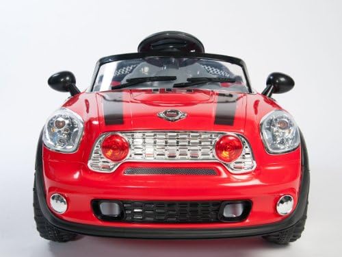 RED MINI COOPER STYLE RIDE ON ELECTRIC CAR PARENTAL REMOTE CONTROL Bigger 6V 10Ah Battery & 2 Powerful Motors