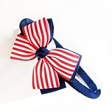LW Gilrs/Woman Handmade Festival Bow Hairband & Hair Clips,Unisize, 4 Colors