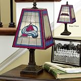 Memory Company Colorado Avalanche Art Glass Table Lamp