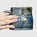Blue Denim Paisley Pattern Nail Sticker Art Design - Nail Decals w/ Strips of 22 Nail Wraps & File
