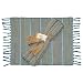Indigo Stripes Vetiver Placemats, A Set of 6 Tied Together With Vetiver Tassels