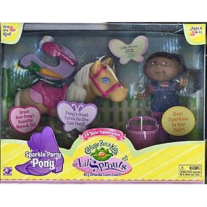 Cabbage Patch Kids Lil' Sprouts Ethnic Doll and Palomino Sparkle Party Pony 25 Year Celebration by