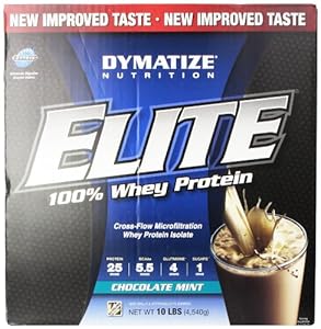 Dymatize Nutrition Elite Whey Shake, Chocolate Mint, 10 Pound