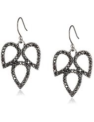 Lucky Brand "Icicle" Triple Petal Pave Drop Earrings