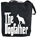 Canvas Tote Bag Black  The Dogfather German Shepherd  Dog
