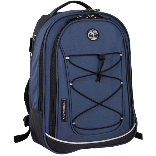 Timberland Luggage Claremont 17Inch Backpack Upright Carry On Bag, Olive/Orange, One Size
