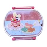 《ディズニー×スイーツ》コラボ◎1段お弁当箱【46バースデーケーキ（レッド）】☆キャラクターランチボックス通販☆
