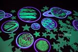 136 Piece Deluxe Glow in the Dark Solar System with LED Light
