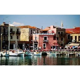 photographie Fishing boats moored in the harbour - Rethymno, Rethymno Province, Crete est disperi...