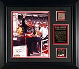 Dale Jarrett Framed 8x10 1996 Brickyard 400 Photo w/ Brick and Track