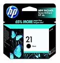 Original HP 21 Black Ink Cartridge in Retail Packaging