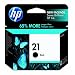 Original HP 21 Black Ink Cartridge in Retail Packaging