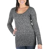 Juniors' Xhilaration Jersey Scoop Tunic - Gray and Black Marble