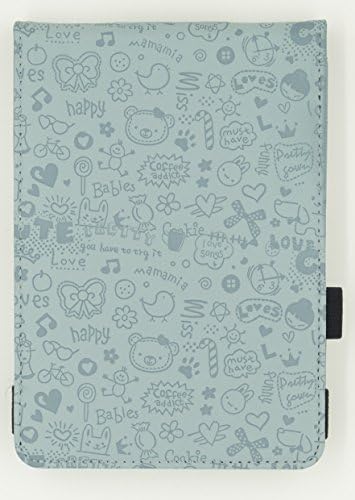 Amazon Kindle,kindle Paperwhite(Both 2012 and 2013 WIFI 3G versions) Light Thin Smart Case with Elastic Hand Strap Auto Sleep wake-- Pattern Gray