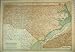 MAP NORTH CAROLINA AMERICA BRUNSWICK MATTHEWS NORTHRUP