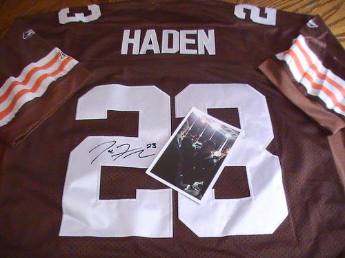 JOE HADEN SIGNED AUTOGRAPHED JERSEY CLEVELAND BROWNS COA + PROOF PHOTO