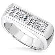 One of a Kind 1 1/3ct TW Channel-Set Baguette Diamond Band in 14k Gold
