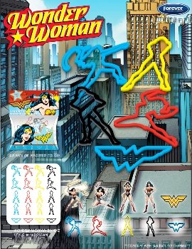 DC Comics Wonder Woman Logo Bandz Silly Bands 20PK