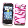 HTC EVO Shift 4G (Sprint) Snap On Protector Hard Case "White & Pink Zebra Pattern" Design